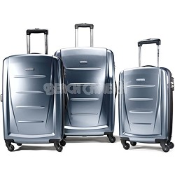 Winfield 2 3 Piece Roller Luggage Set (Blue Slate)
