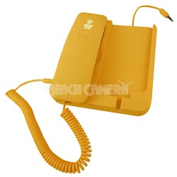 PIRTR60YL Handheld Phone and Desktop Dock for iPhone - Yellow