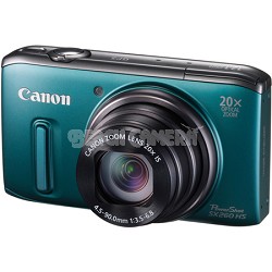 PowerShot SX260 HS Green Digital Camera 20x Optical Zoom 1080p Video