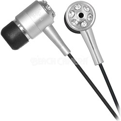 Bling Bling In-Ear Noise Reduction Stereo Headphones (Silver)