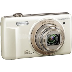VR-340 16MP 10x Opt Zoom 3-inch LCD Digital Camera - White