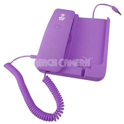 PIRTR60PUR Handheld Phone and Desktop Dock for iPhone - Purple
