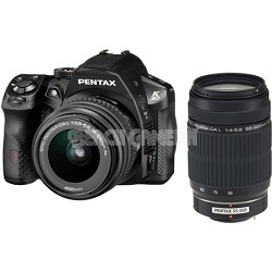 K-30 Black w/ 18-55mm & 55-300mm Lens Rugged Weatherproof Digital SLR Camera Kit