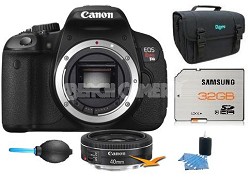EOS Digital Rebel T4i 18MP SLR Camera w/ 40mm STM Lens and 32GB Memory Bundle