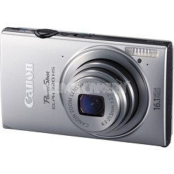 PowerShot ELPH 320 HS 16MP Silver Digital Camera 5x  Zoom 3 inch Touch LCD