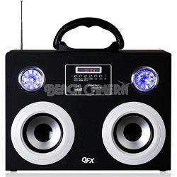 CS-215 Silver Portable Multimedia Speaker with FM Radio
