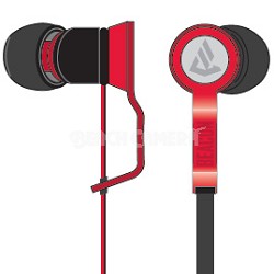 Perseus In-Ear Buds with In-Line MIC / Remote Combo - Black / Red