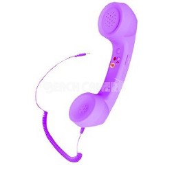 Retro Style Handset for iPhone, iPad, Android Phones- PURPLE