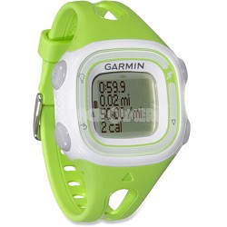 Forerunner 10 GPS Enabled Running Watch with Virtual Pacer (Green/White)