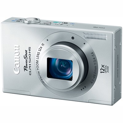 BeachCamera.com - Canon PowerShot ELPH 520 HS Silver 10.1 MP CMOS ...